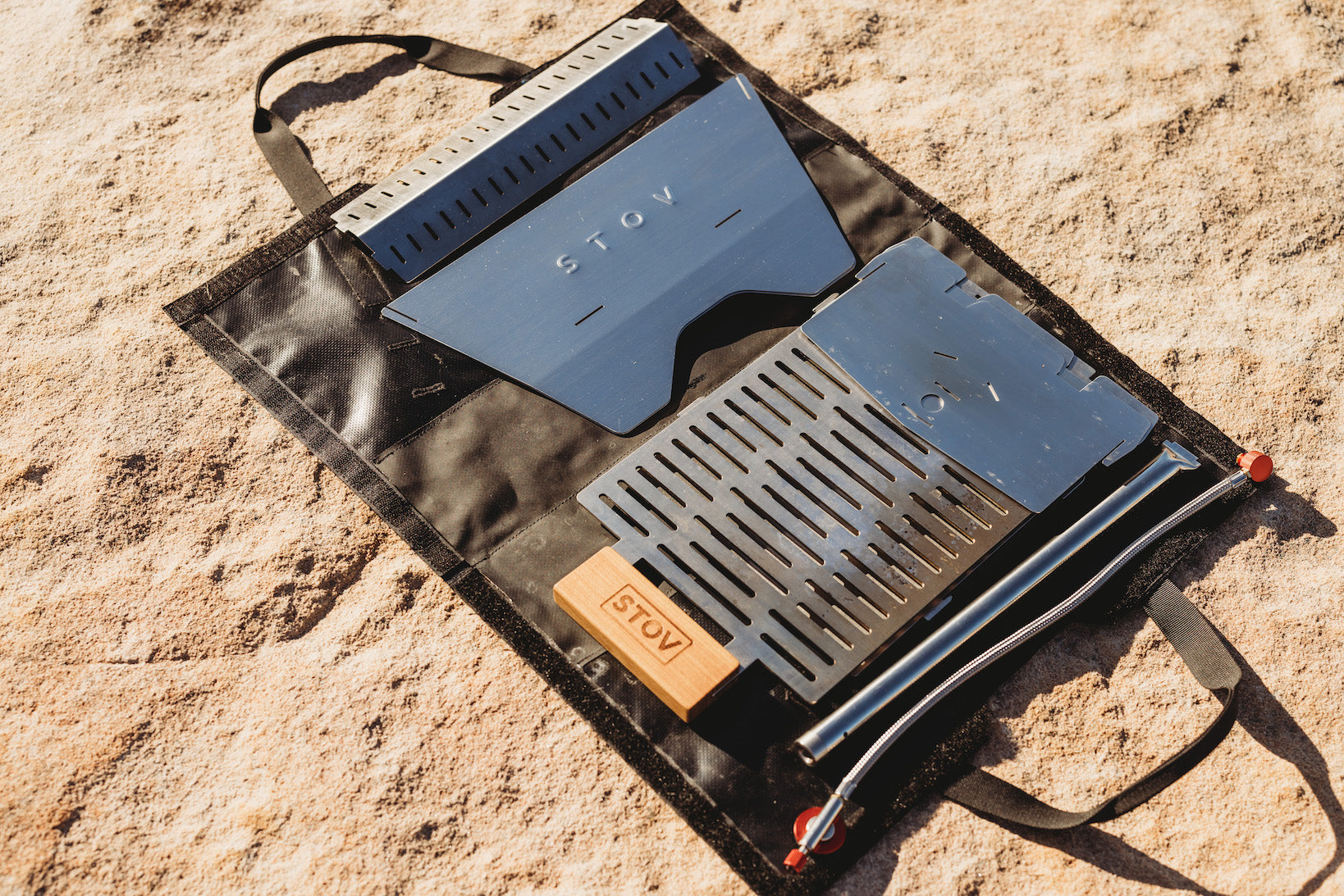 Flat-pack design of the small and portable BBQ - our STOV BBQ that makes it perfect for camping and picnics.